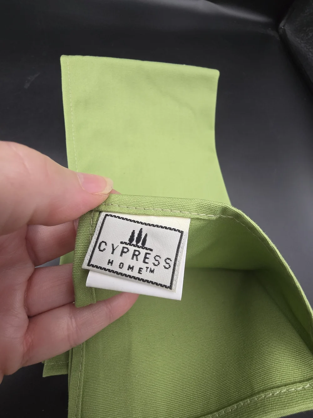 All-in-One Cypress Olive Pocket Napkin Set — Green & Cream (Set of 4)